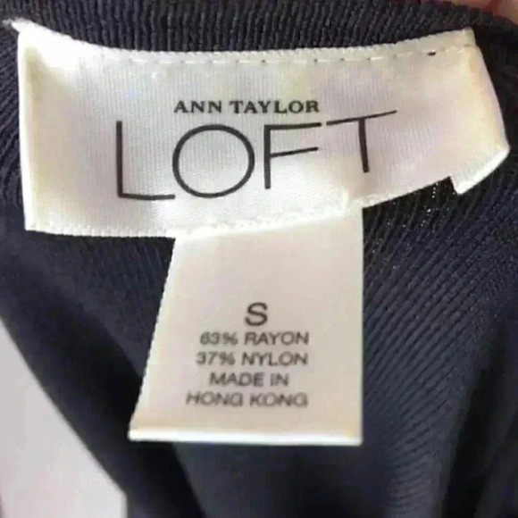 Ann Taylor Loft Sweater Small Ruffled Bib Cardigan - Picture 8 of 9